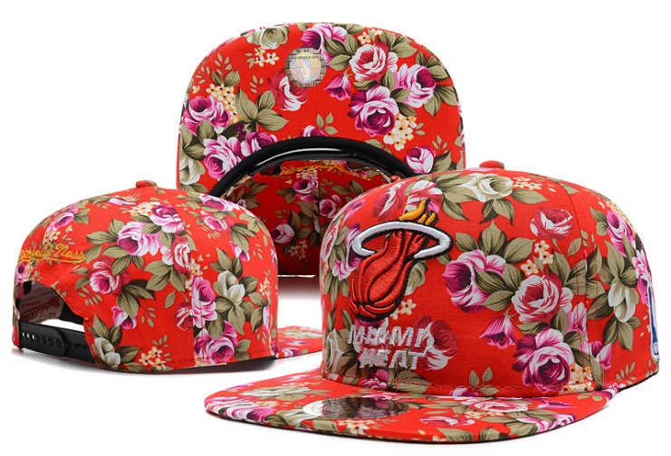 Miami Heat Snapback Hat DF 5 0613
